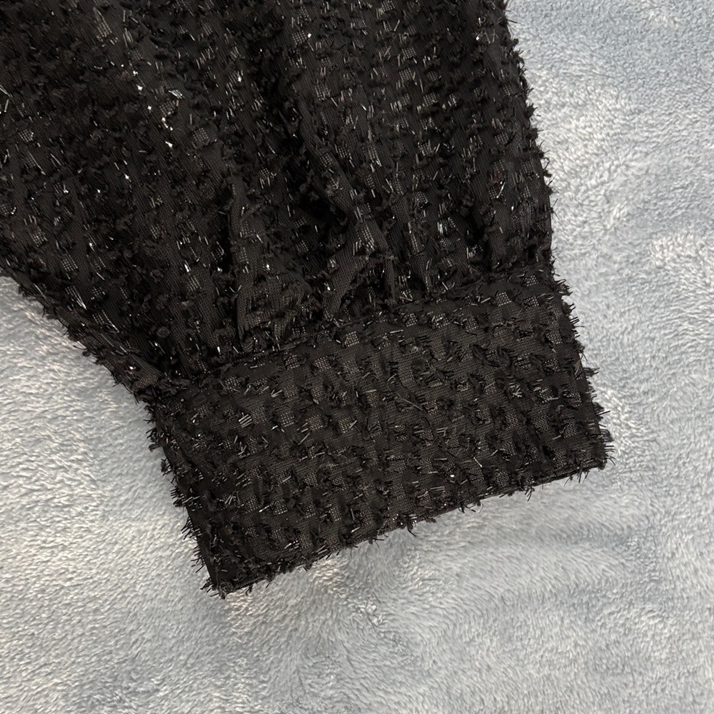 Ann Taylor Factory Black Textured Blouse - Picture 7 of 10